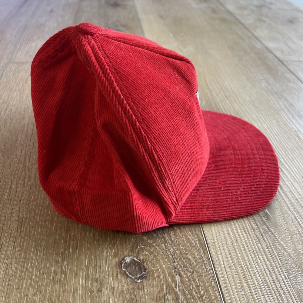 Vintage Brigade Fire Protection Inc Corduroy Trucker Hat Cap Snapback USA Made - Picture 4 of 6